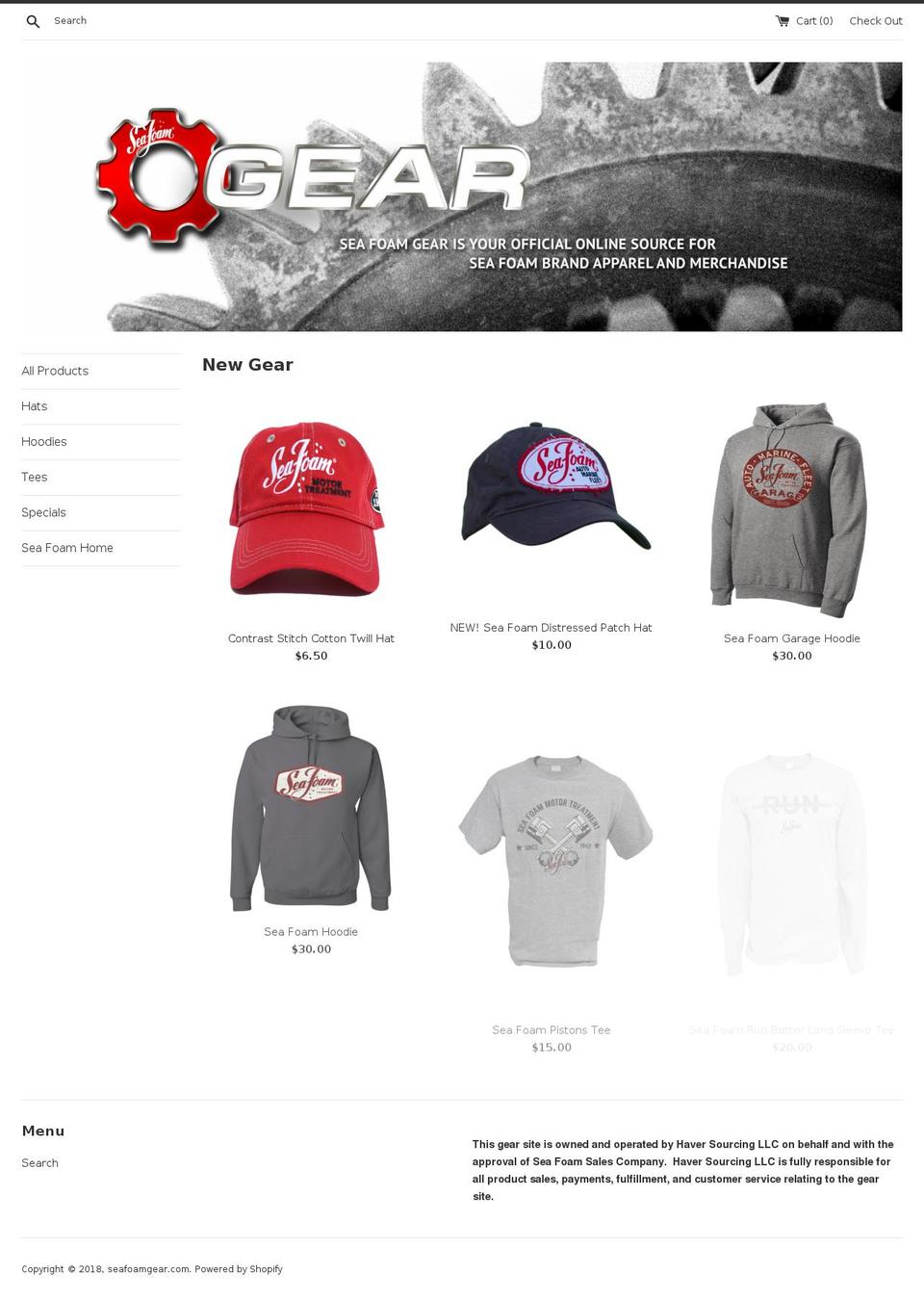 cbs--- Shopify theme site example seafoamgear.com