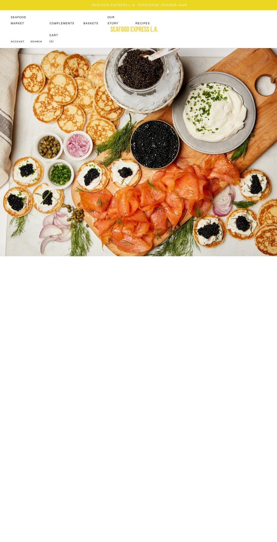 seafoodexpressla.com shopify website screenshot
