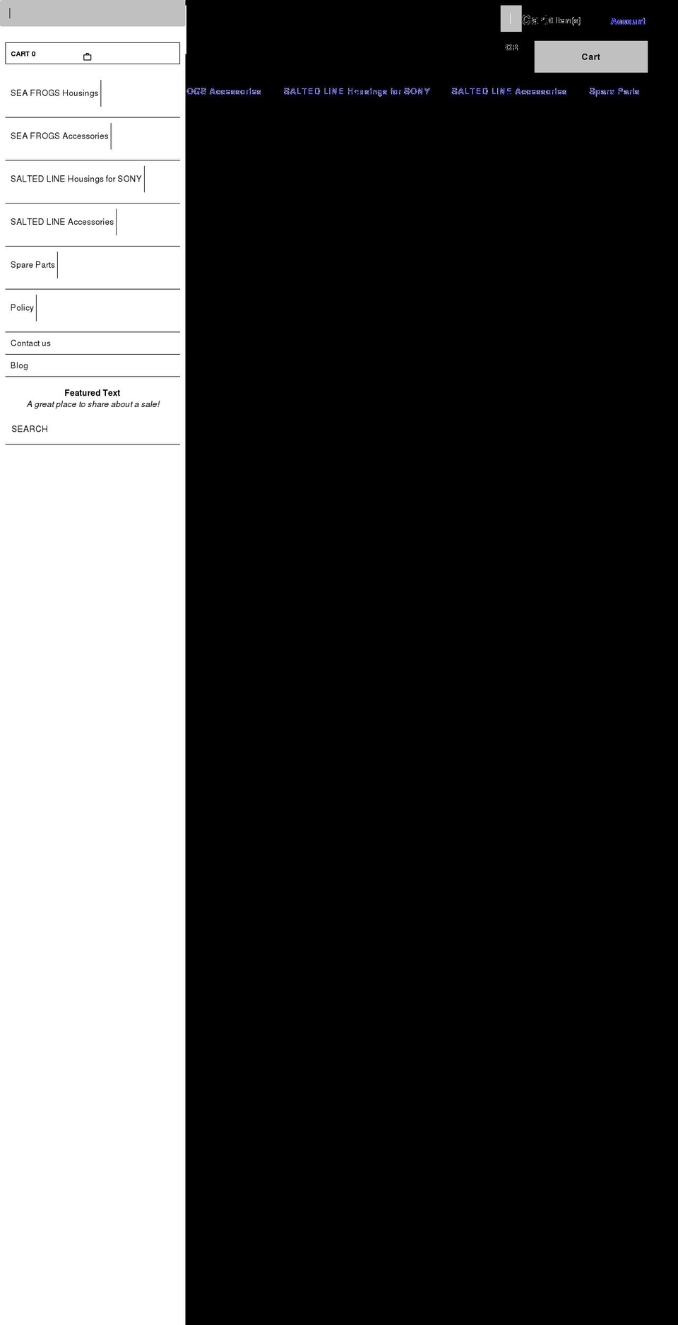 seafrogs.com.au shopify website screenshot