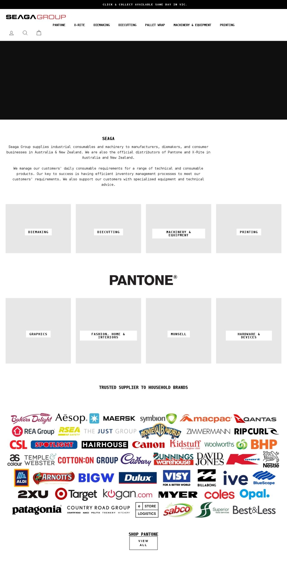seaga.com.au shopify website screenshot