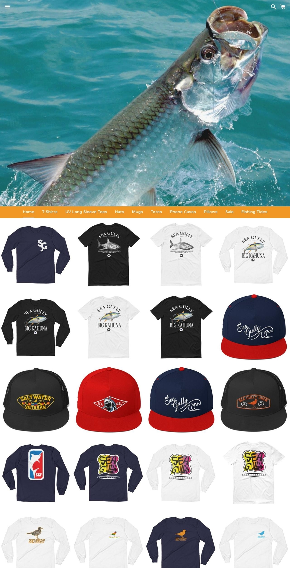 seagully.com shopify website screenshot