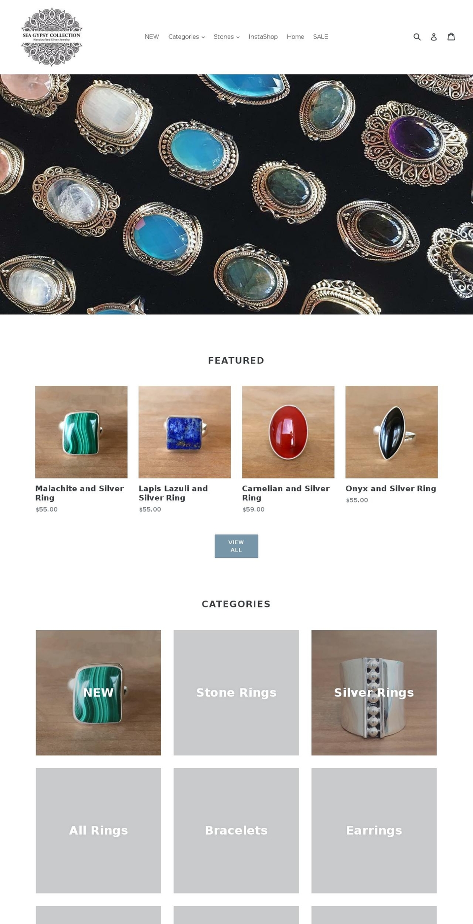 seagypsycollection.com shopify website screenshot
