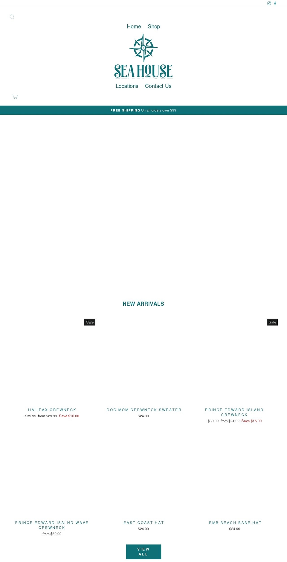 seahouse.ca shopify website screenshot