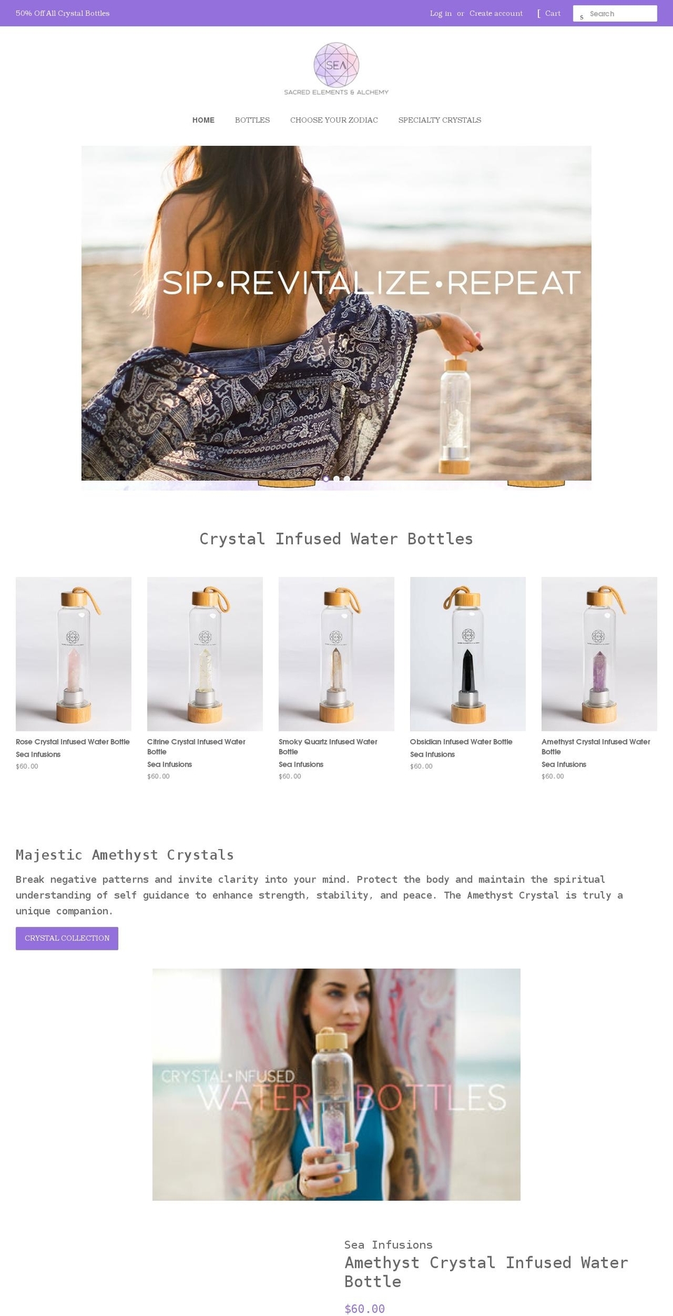 seainfusions.com shopify website screenshot