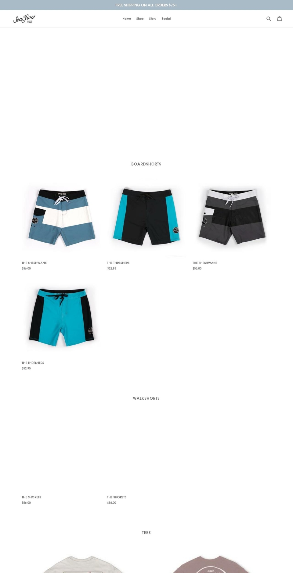 seajive.com shopify website screenshot