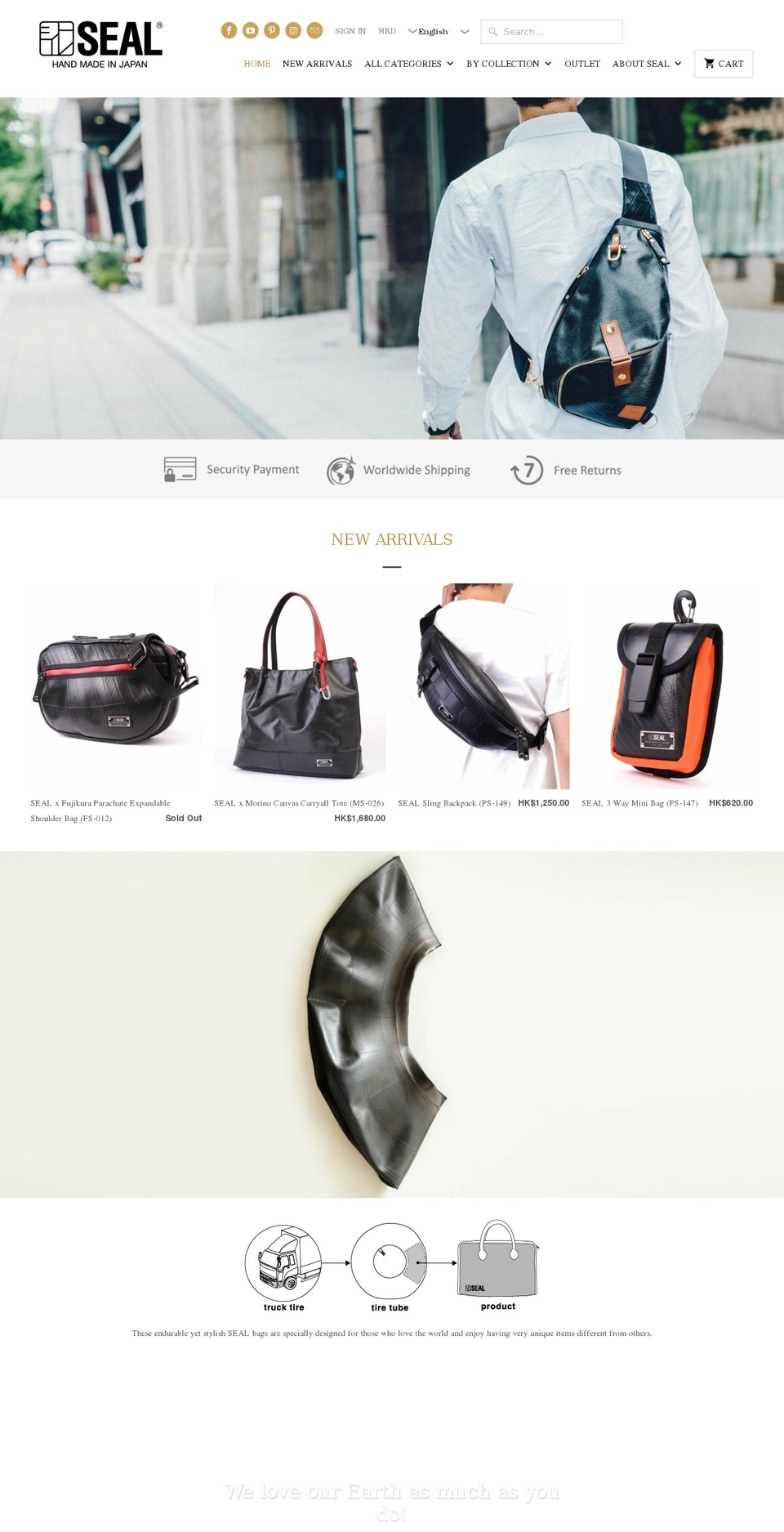 seal-brand.hk shopify website screenshot