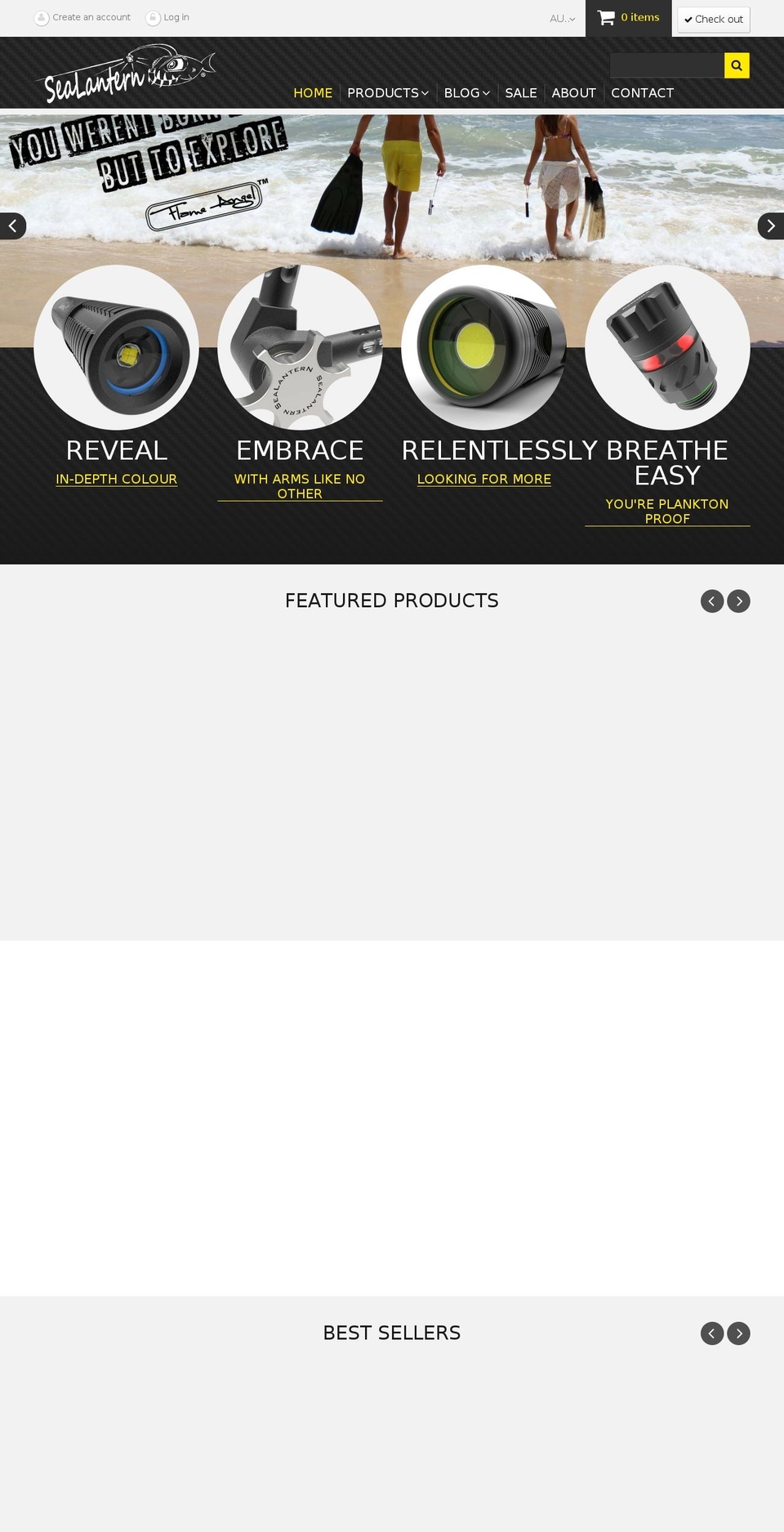 sealantern.com shopify website screenshot