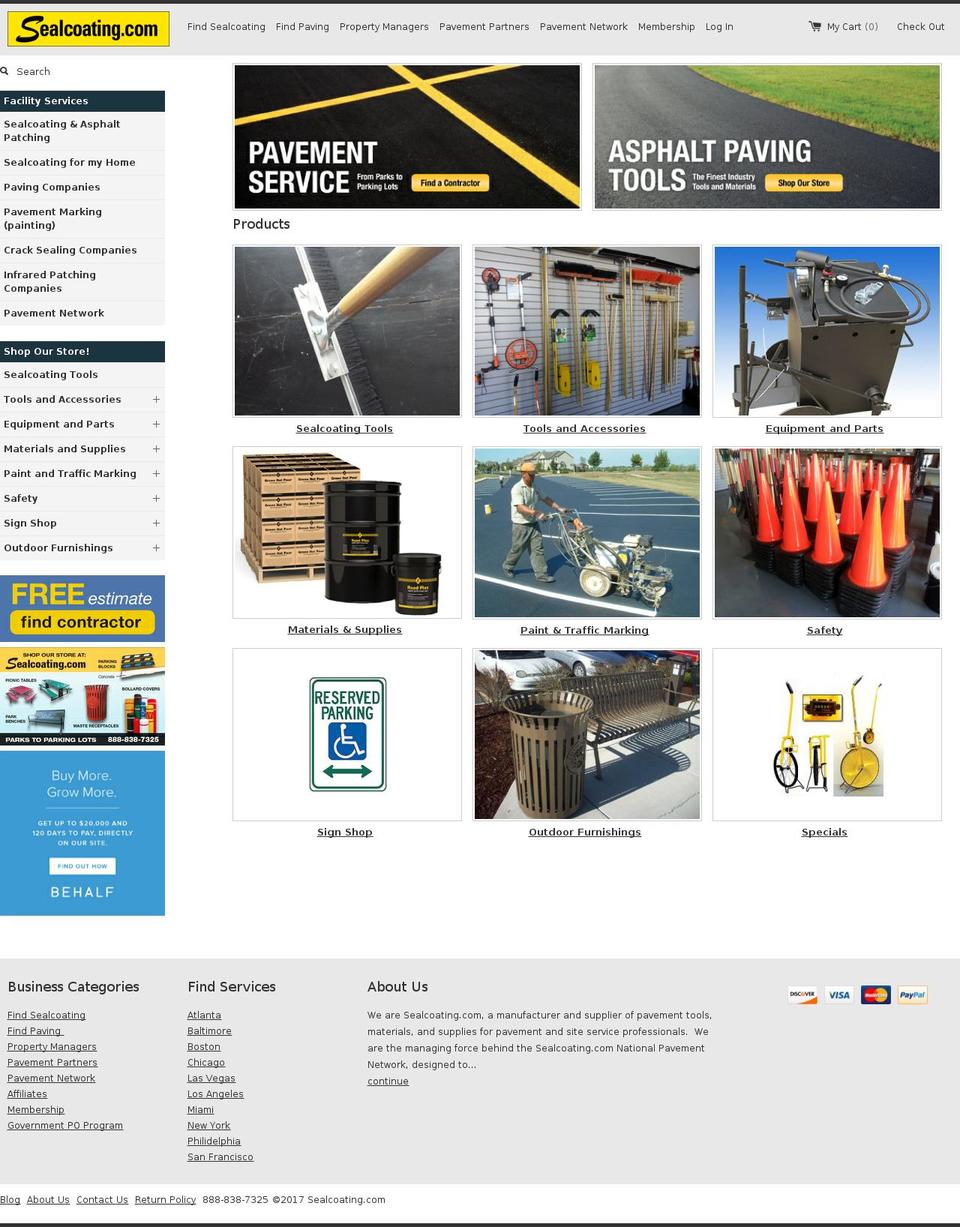 Copy of Simple Shopify theme site example sealcoatingsupplies.com