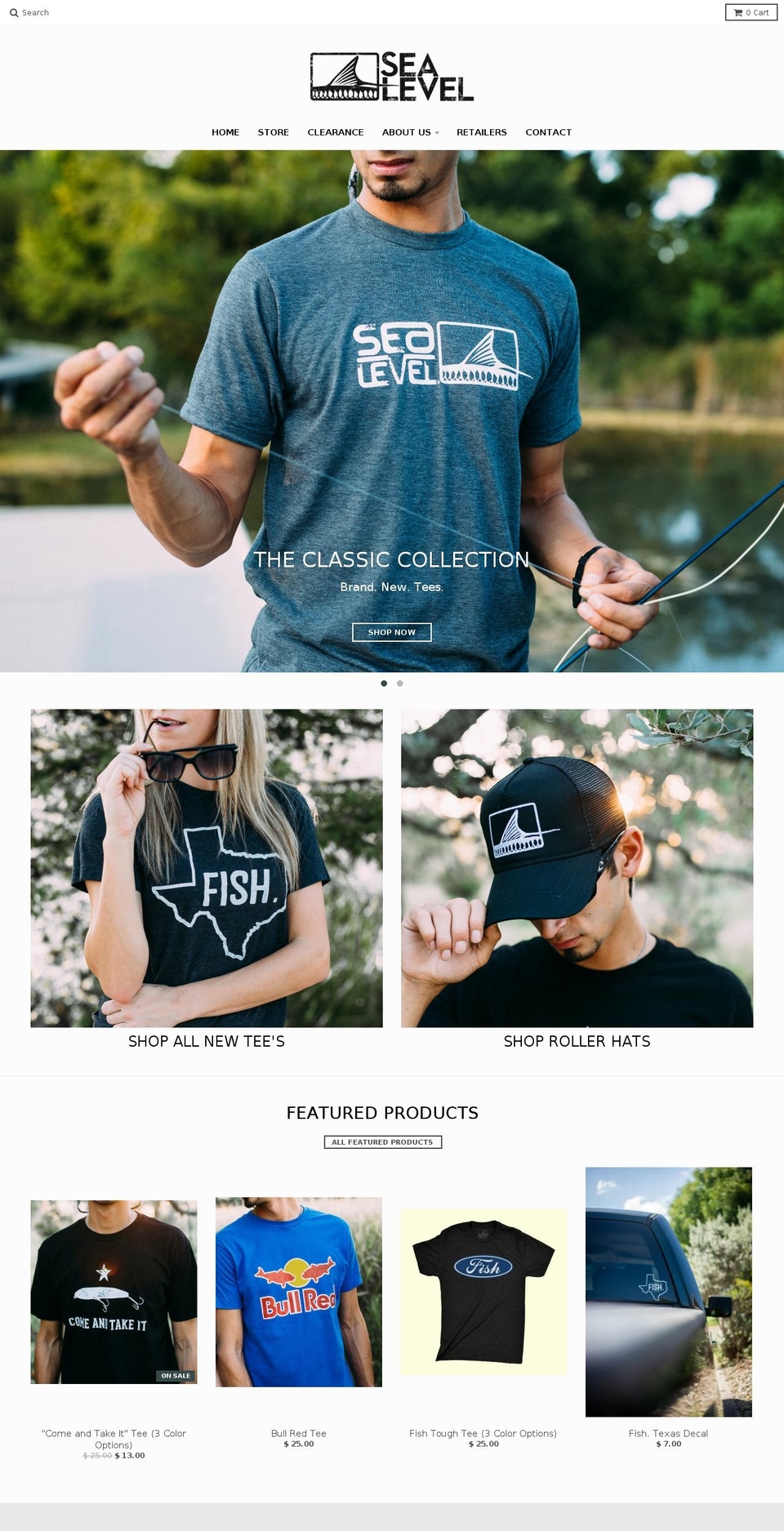 sealevelapparel.com shopify website screenshot