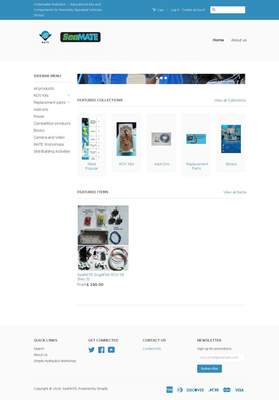 seamate.org shopify website screenshot