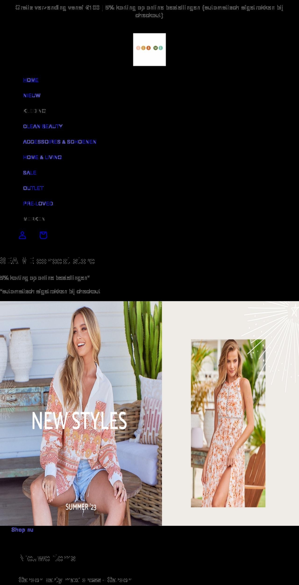 seamebydot.com shopify website screenshot