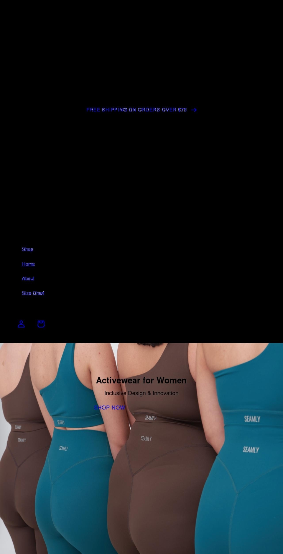 seamlyfit.com shopify website screenshot
