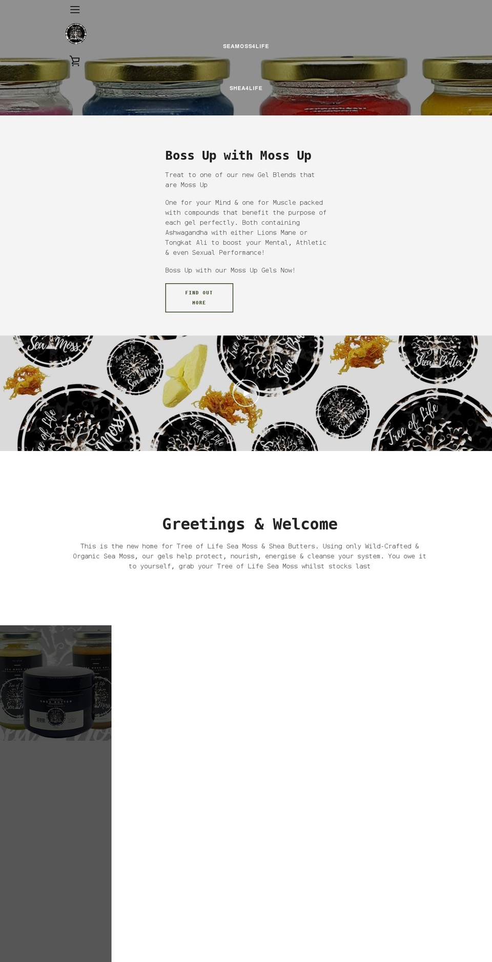 seamoss4life.co.uk shopify website screenshot