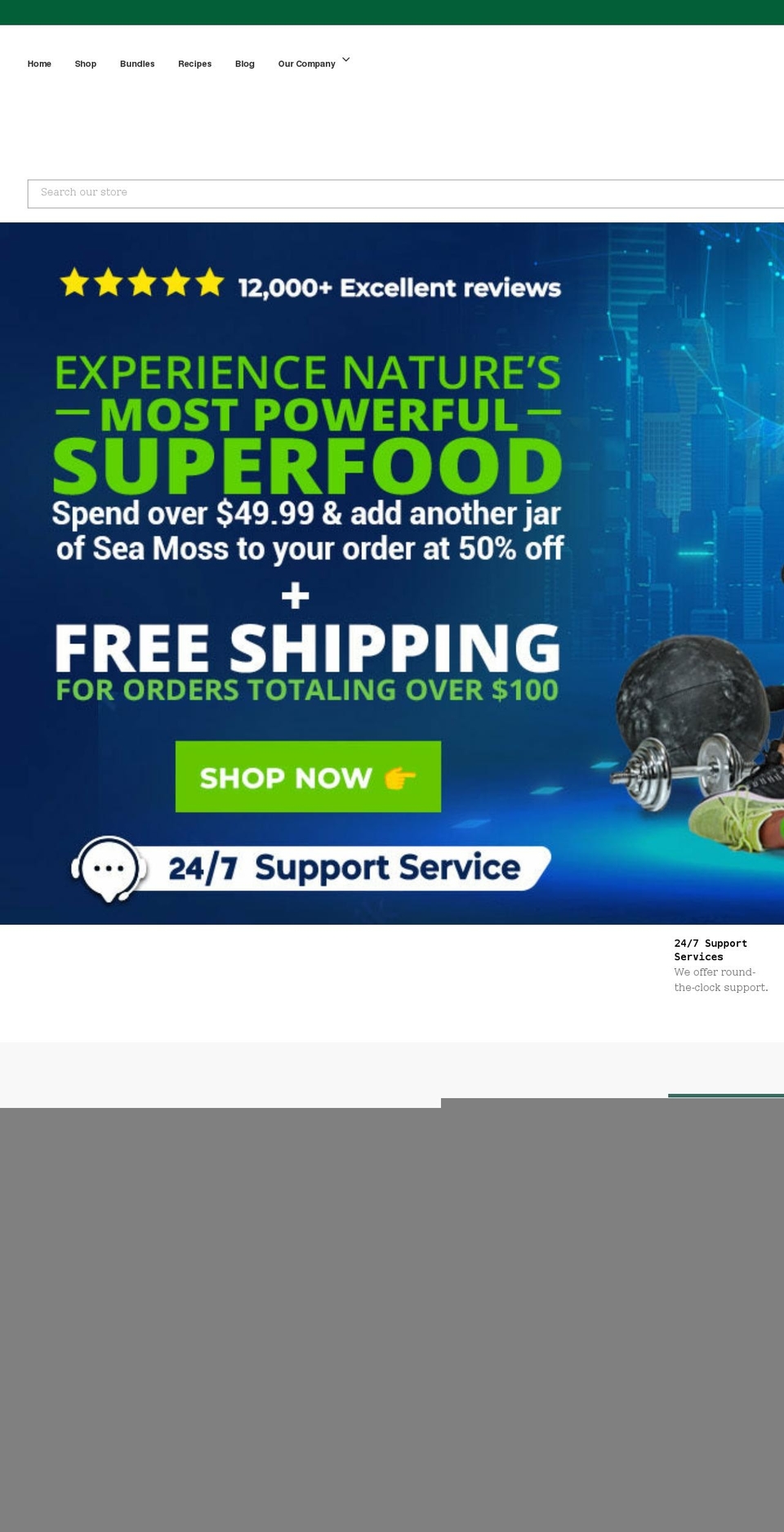 seamosstransformation.com shopify website screenshot