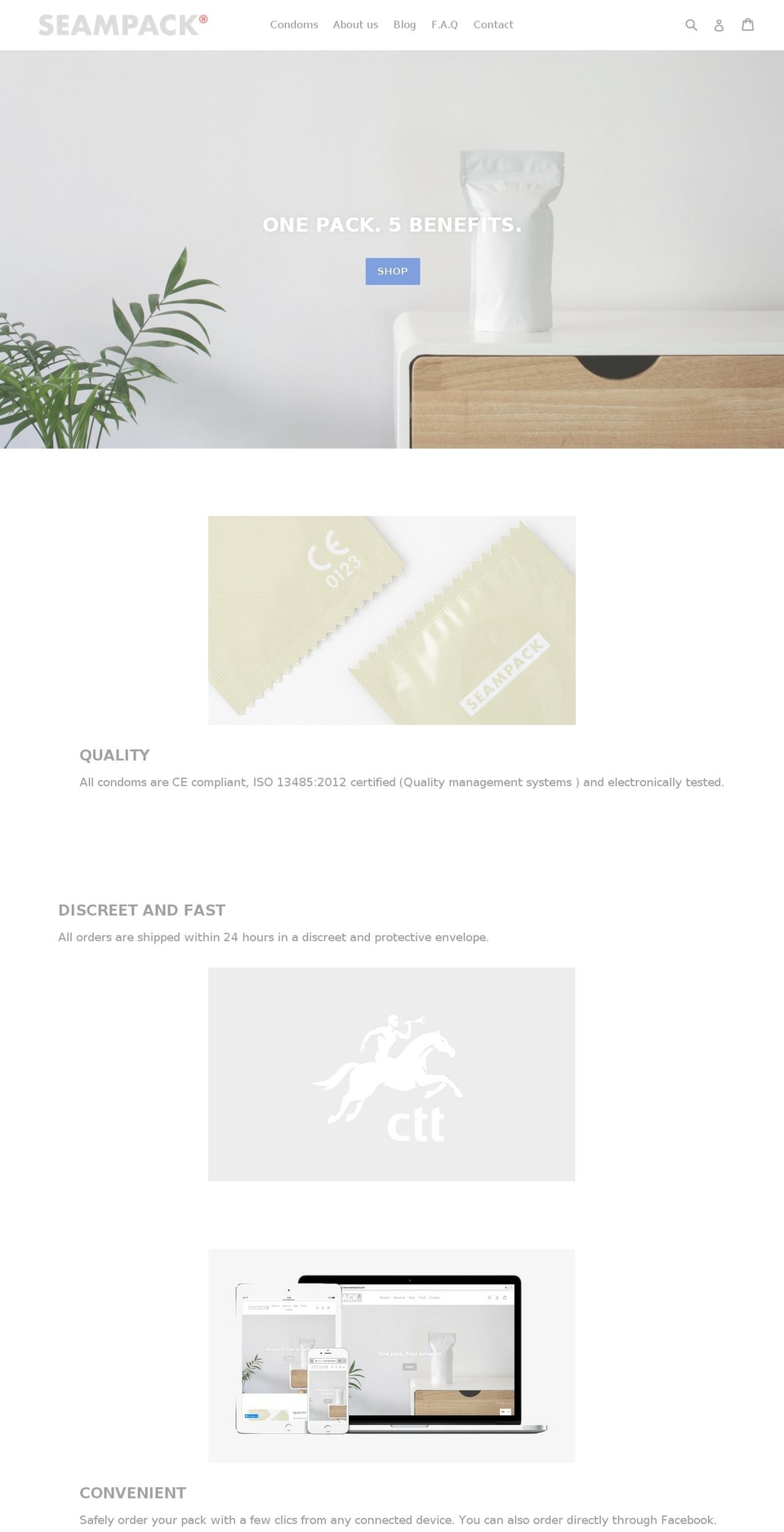 seampack.com — Shopify storefront screenshot