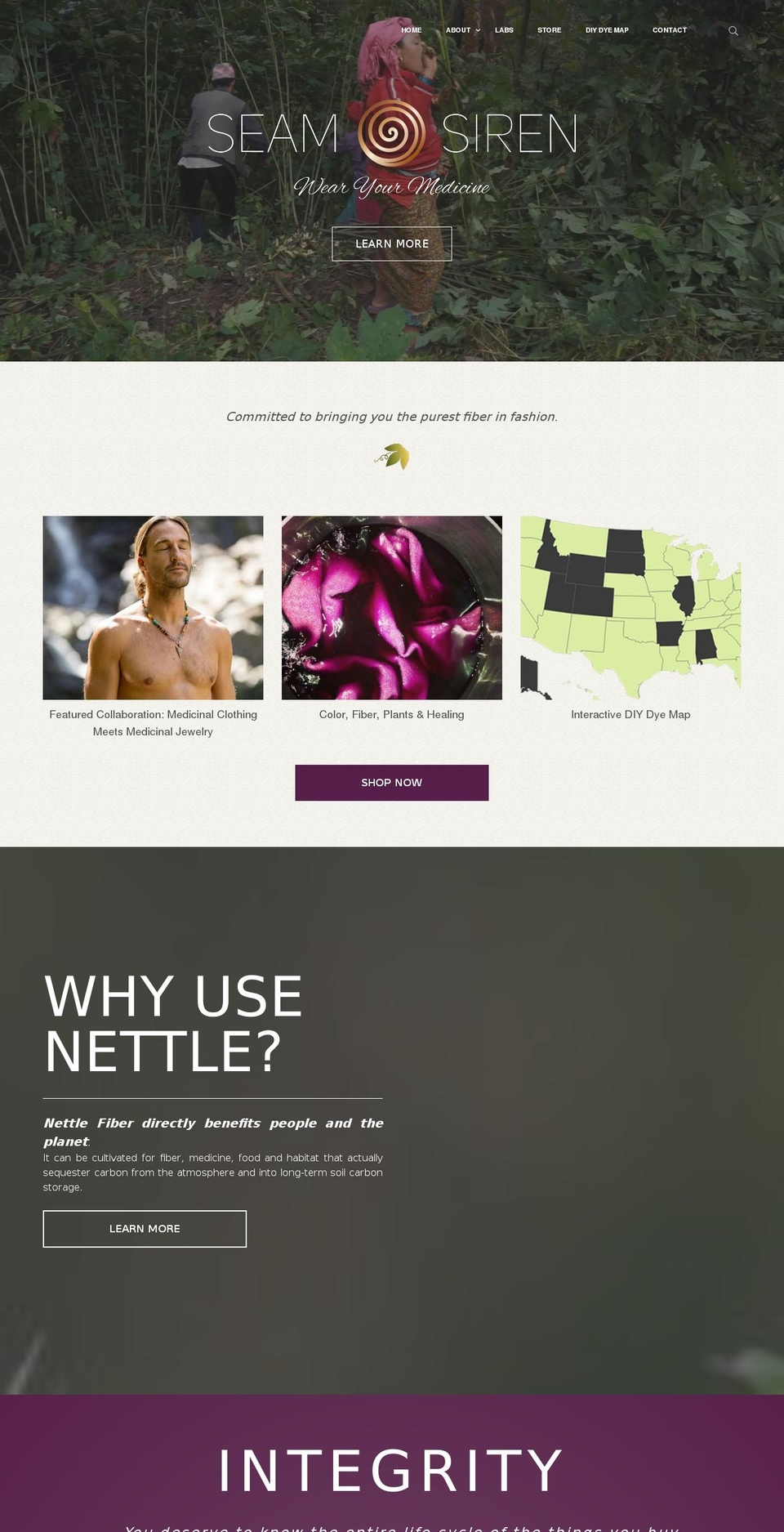 seamsiren.com shopify website screenshot