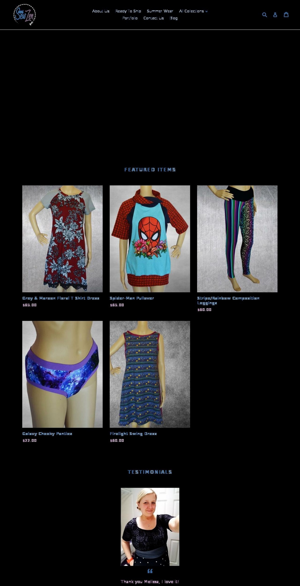 seamssewzen.com — Shopify storefront screenshot