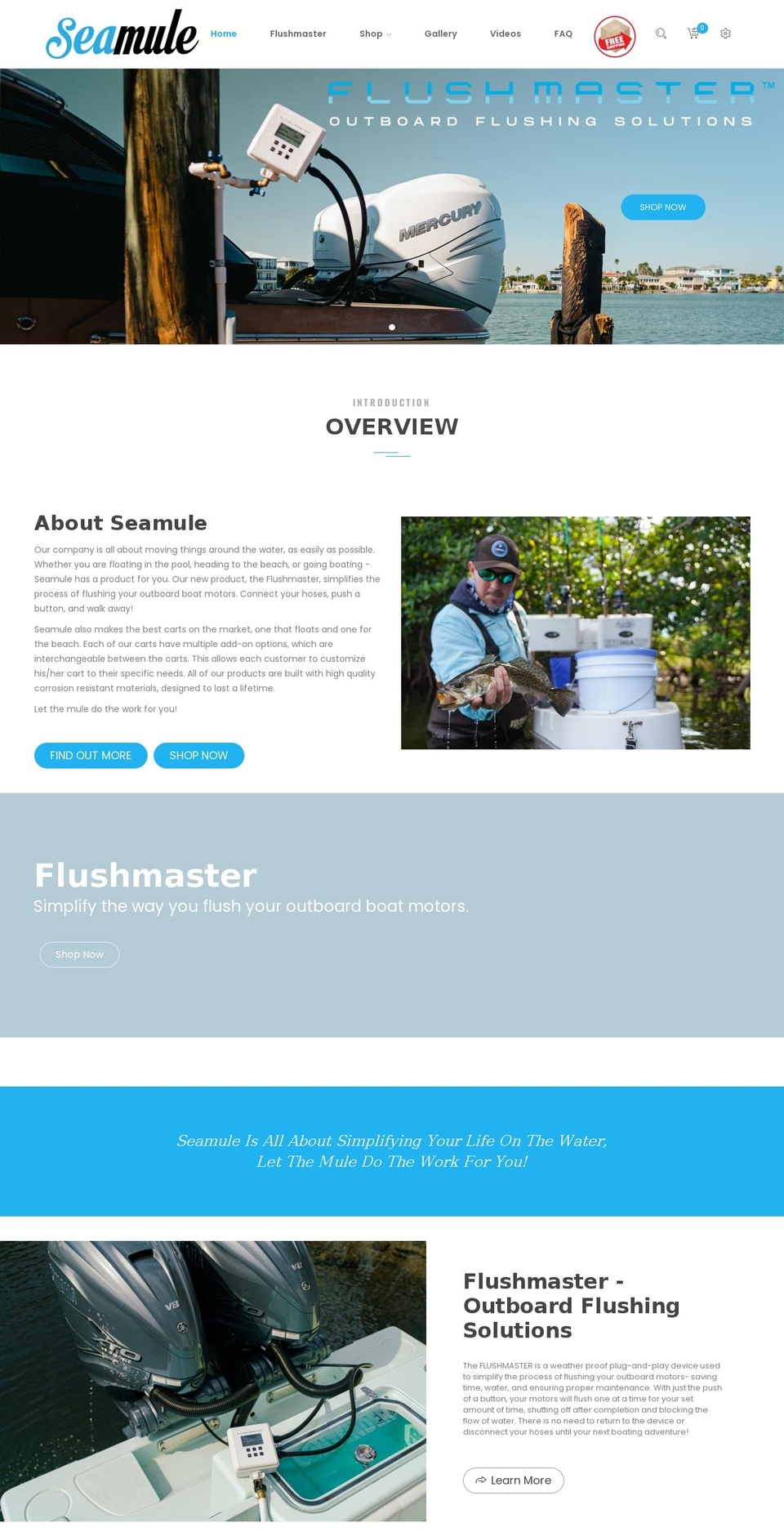 seamule.com shopify website screenshot