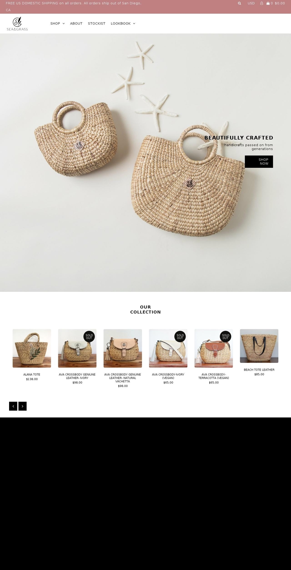 seandgrass.com — Shopify storefront screenshot