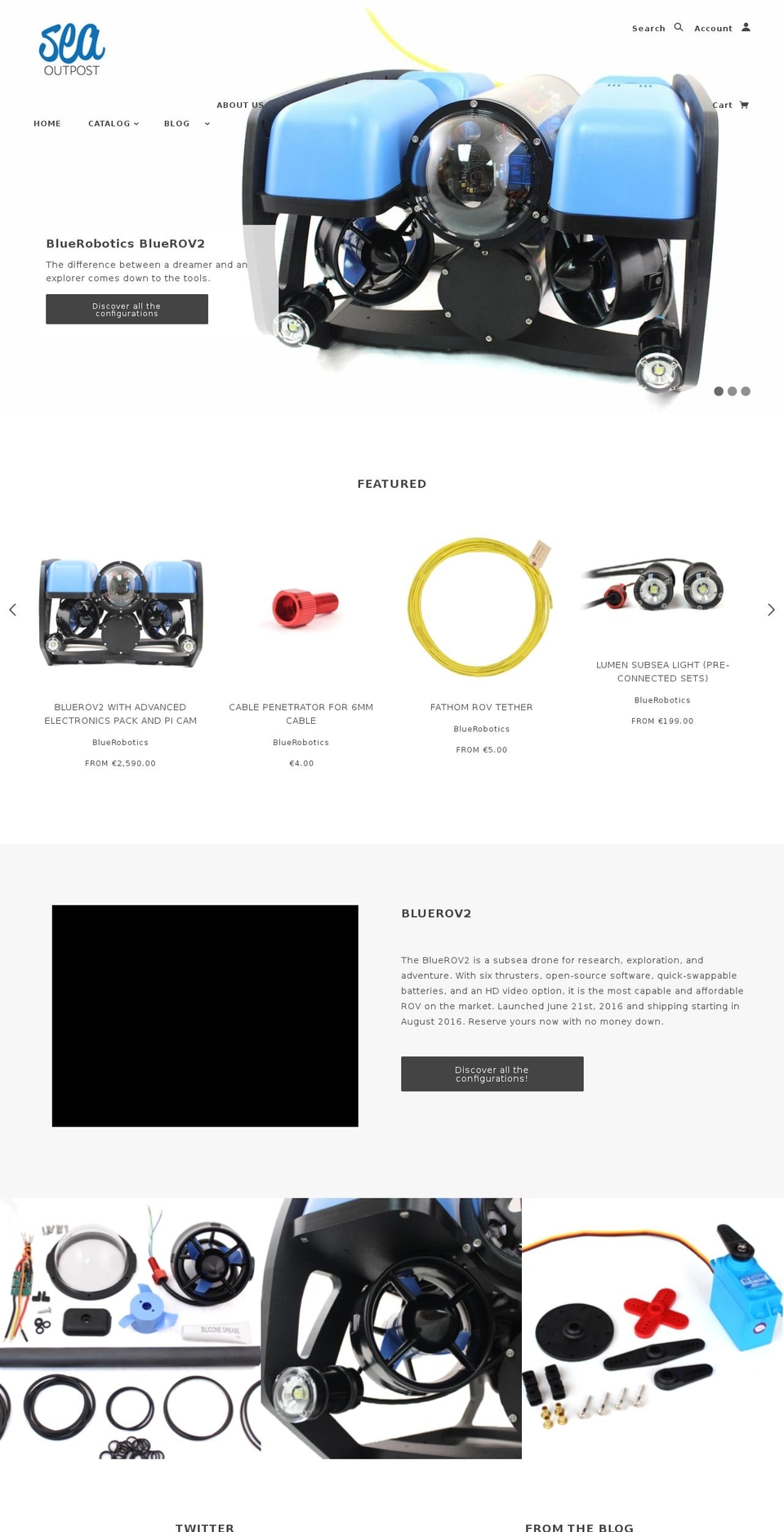 deli Shopify theme site example seaoutpost.com