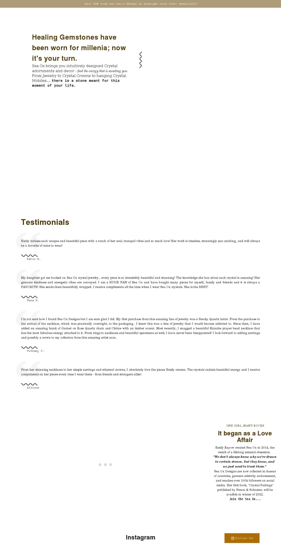 seaoxdesigns.com shopify website screenshot