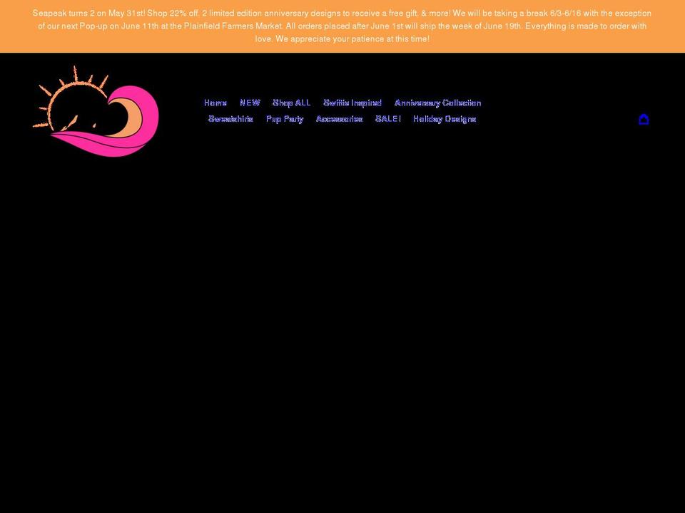 seapeakstyle.com shopify website screenshot