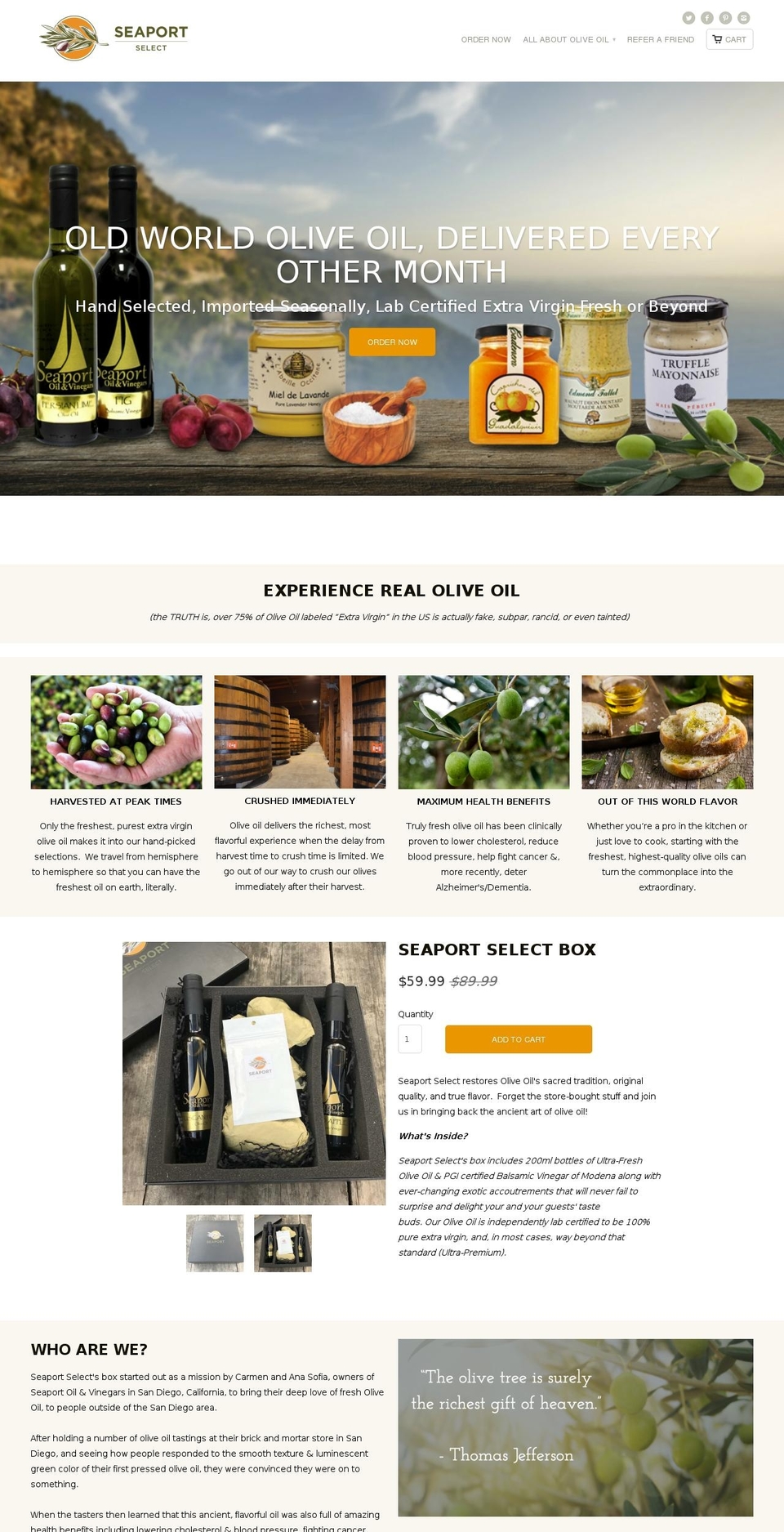 seaportselect.com shopify website screenshot