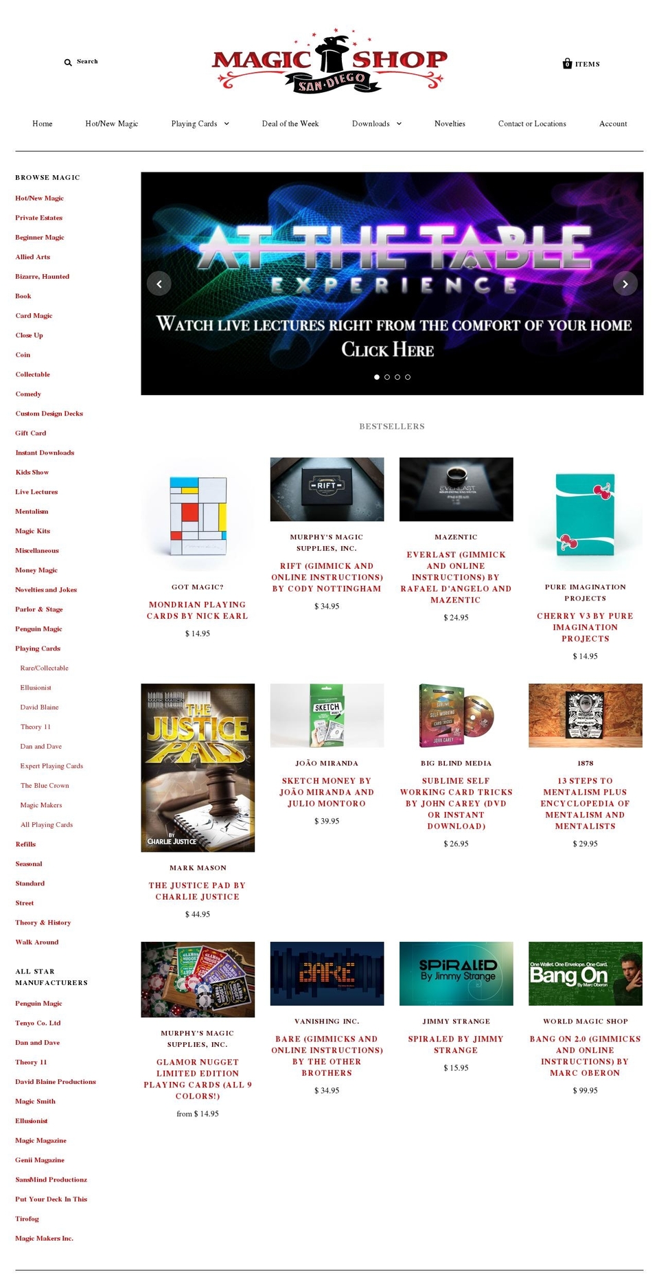 seaportvillagemagic.com shopify website screenshot