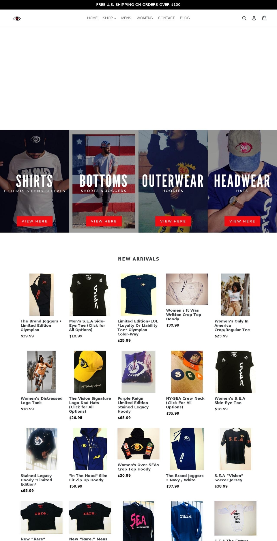 seapparel.net shopify website screenshot