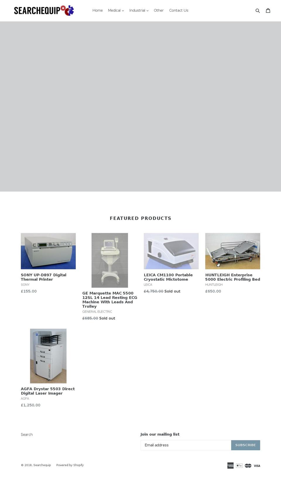 searchequip.com — Shopify storefront screenshot