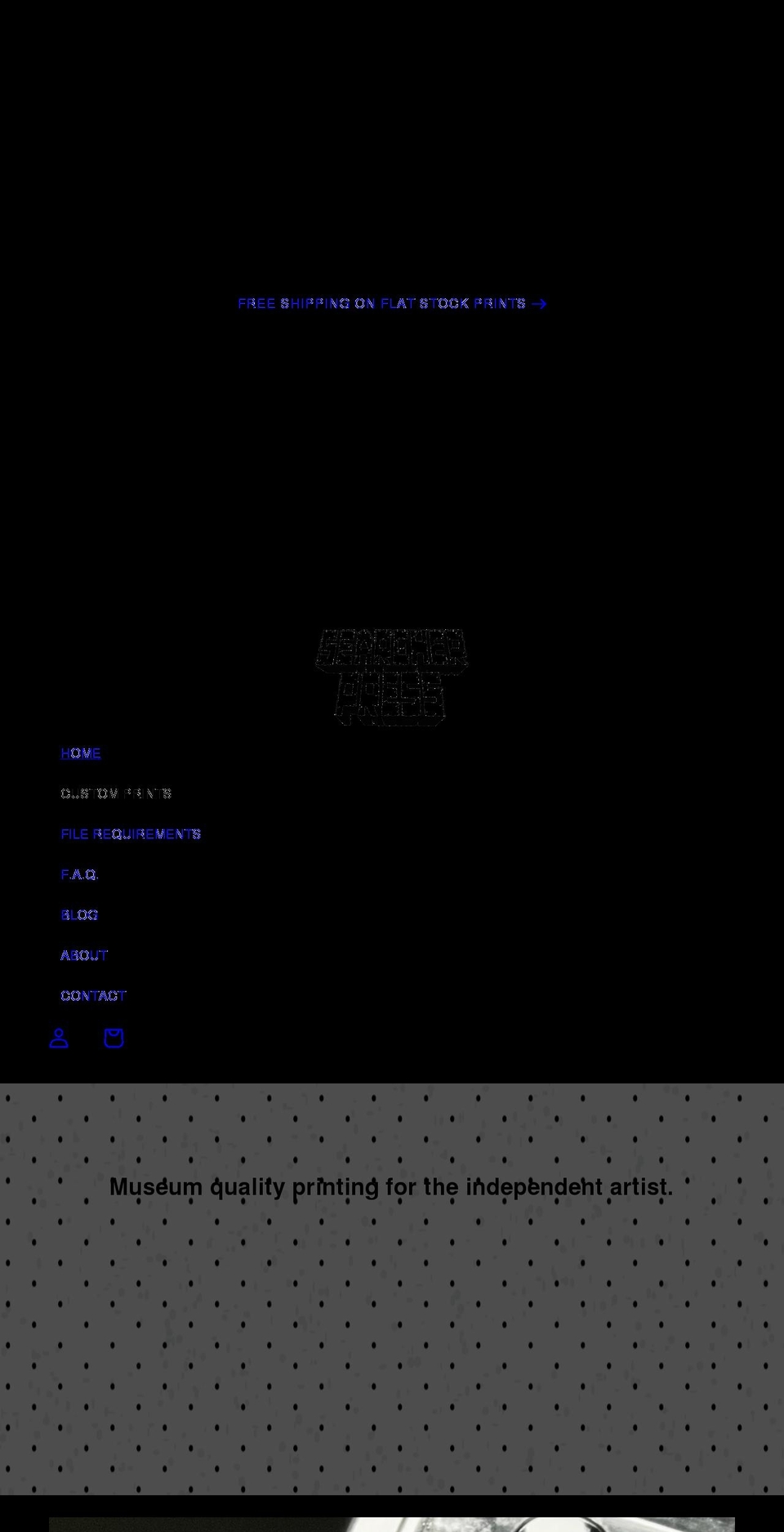 searcherpress.com shopify website screenshot