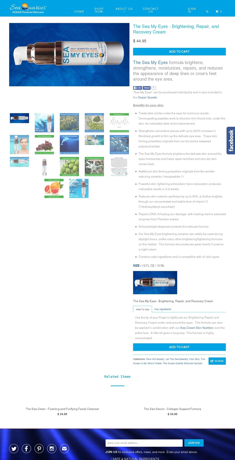 searesults.com shopify website screenshot