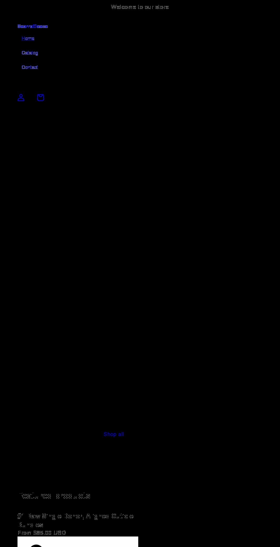 searraeleece.com shopify website screenshot