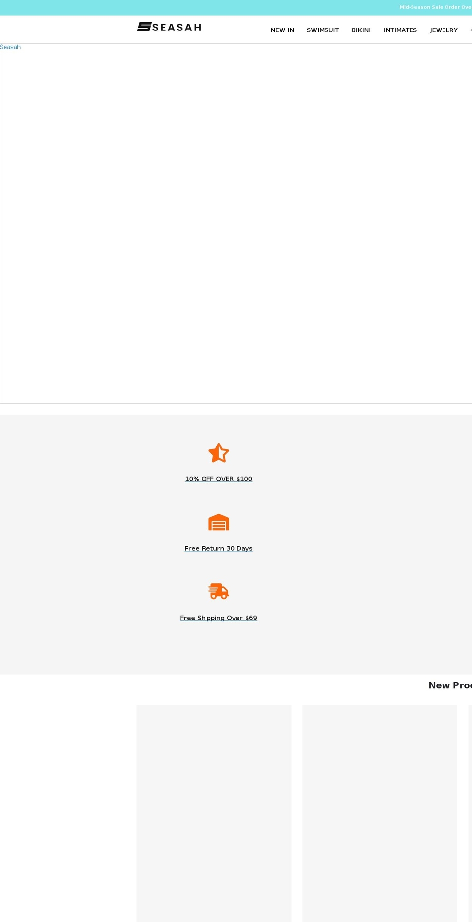 seasah.com shopify website screenshot