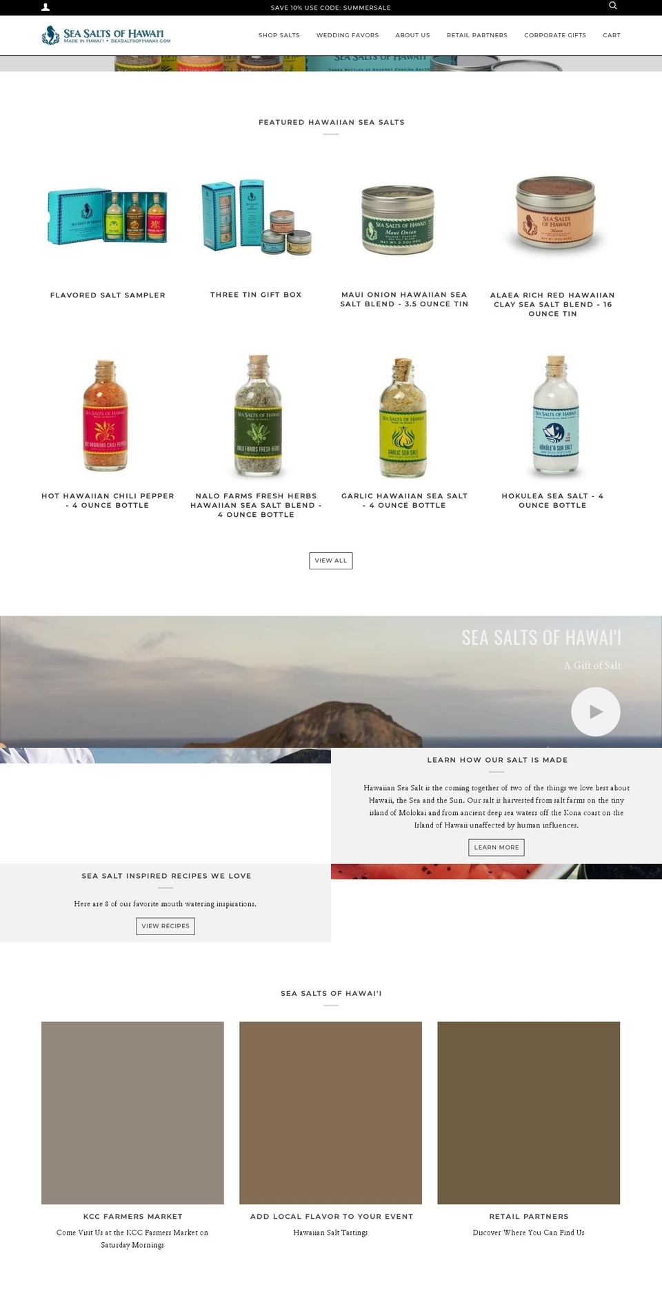 seasaltsofhawaii.com shopify website screenshot
