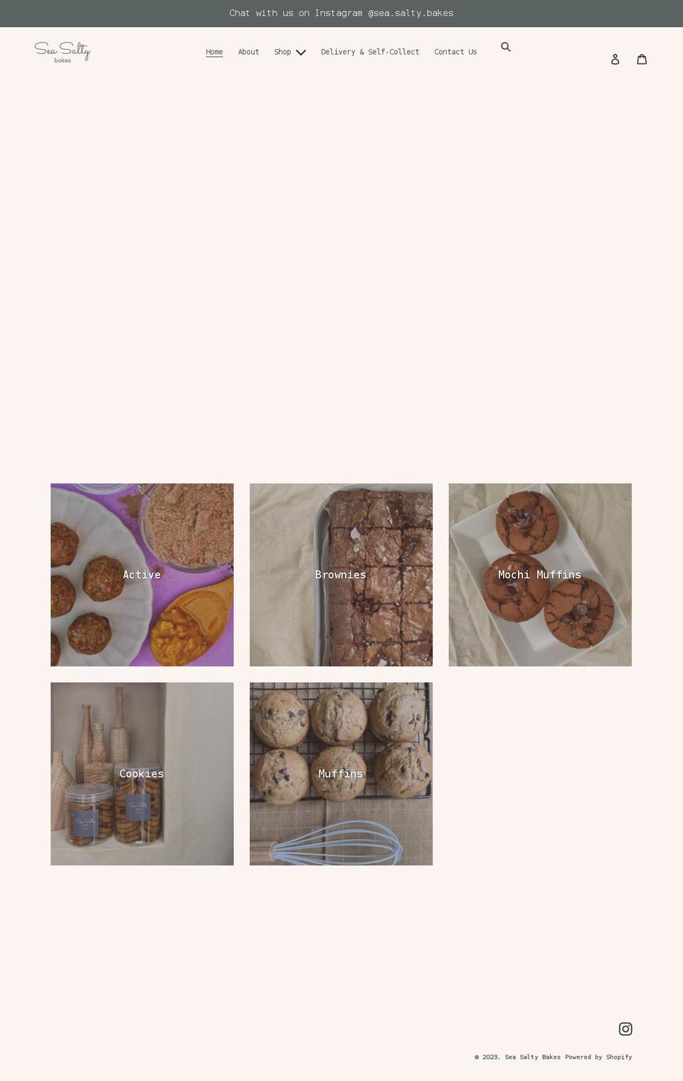 seasaltybakes.com shopify website screenshot