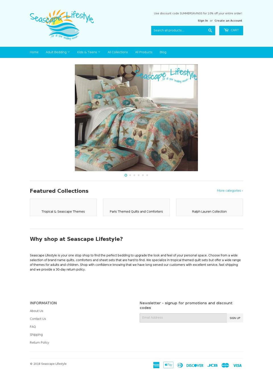 seascape-lifestyle.com — Shopify storefront screenshot
