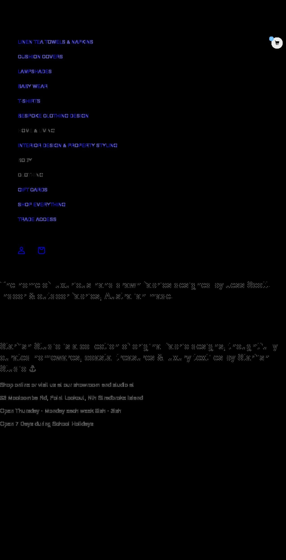 seascapestradbroke.com shopify website screenshot