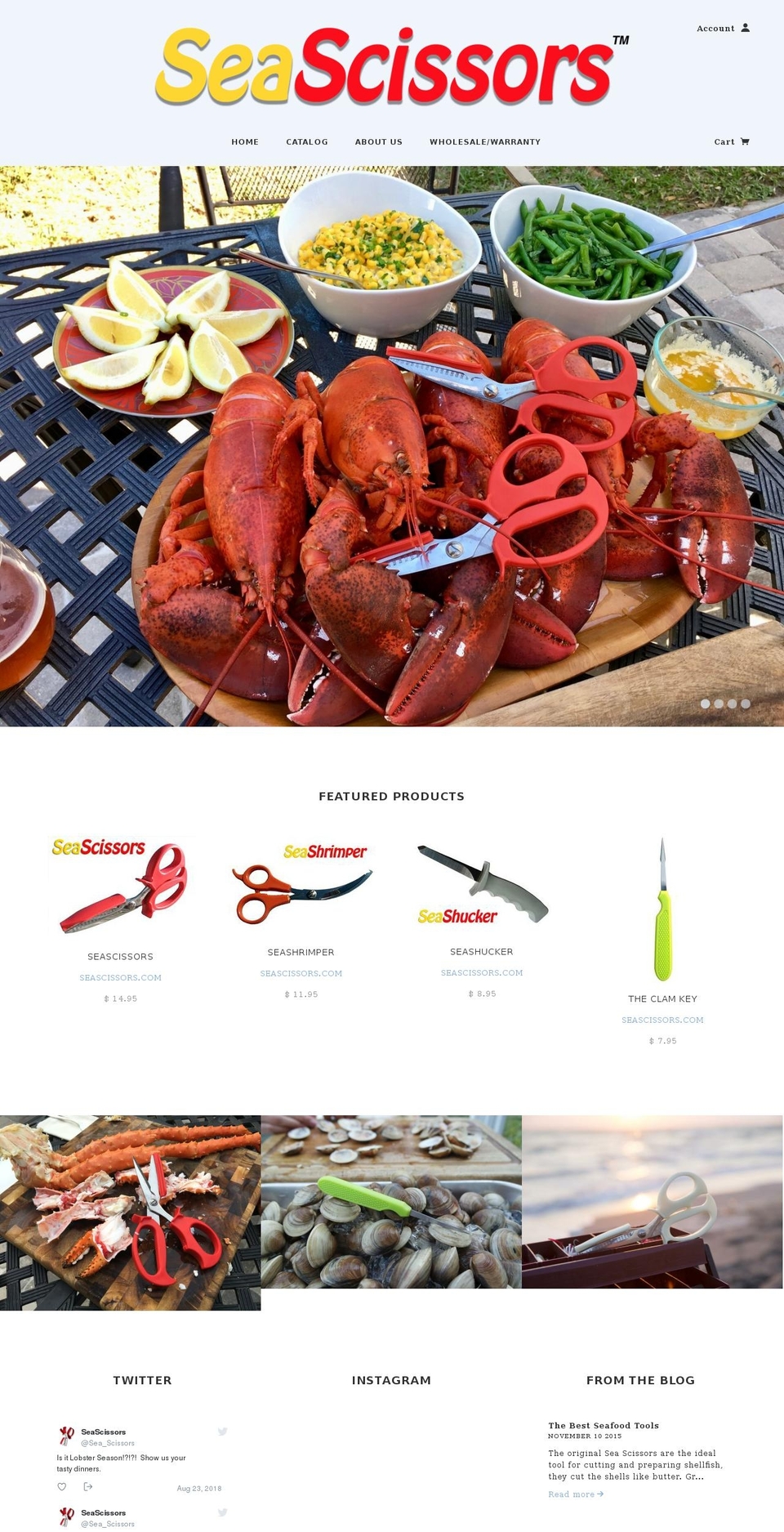 seascissors.com shopify website screenshot