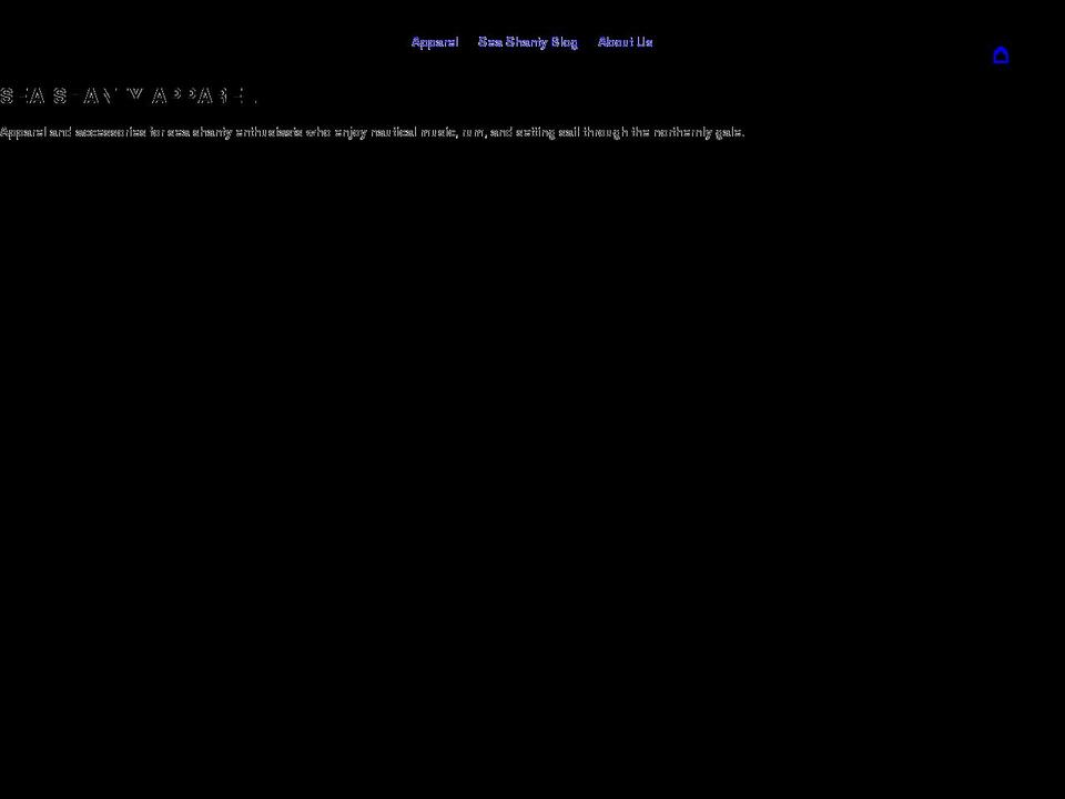 seashantyapparel.com shopify website screenshot