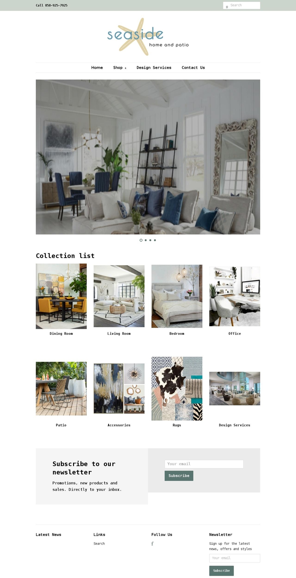 seasidehomeandpatio.shop shopify website screenshot