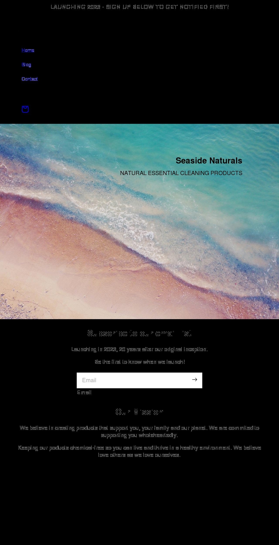 seasidenaturals.com shopify website screenshot