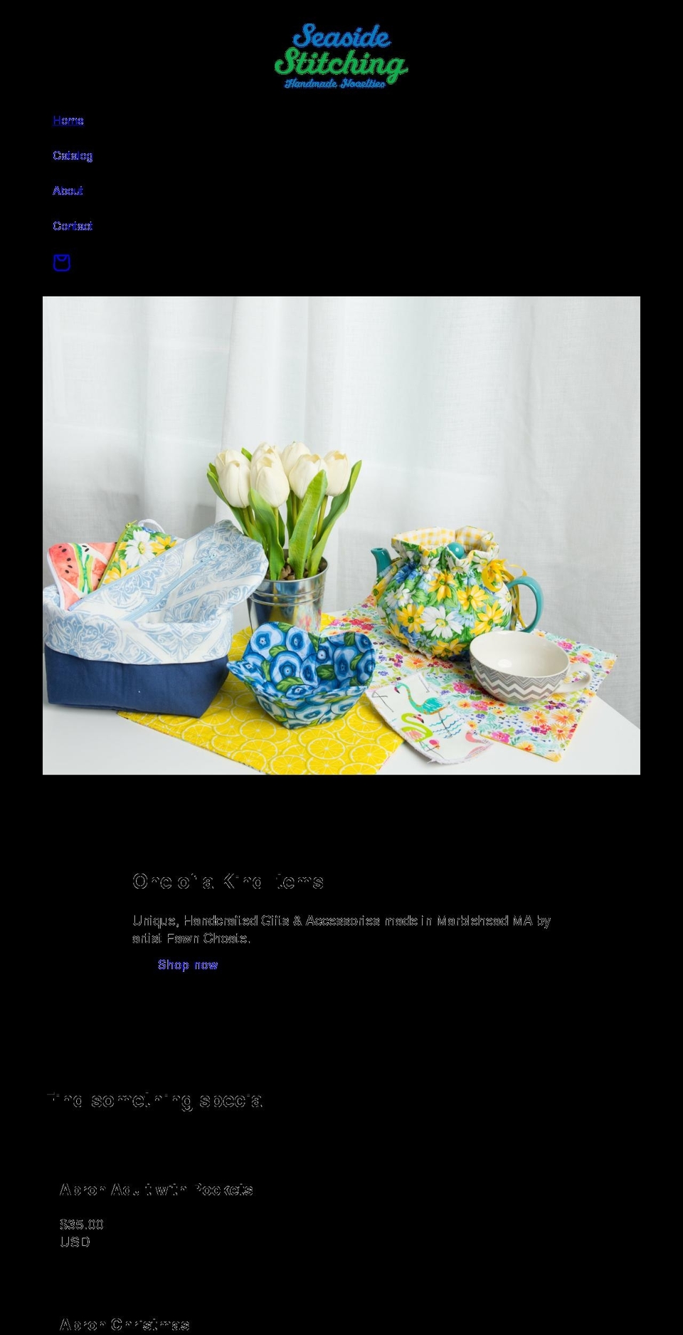 seasidestitching.com shopify website screenshot