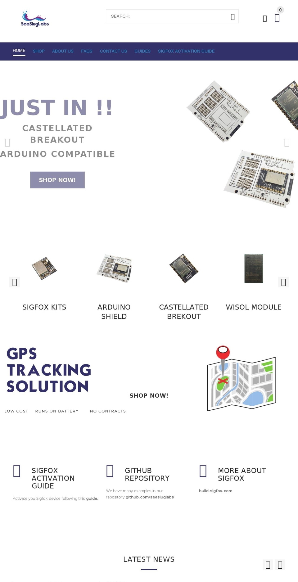 seasluglabs.com — Shopify storefront screenshot