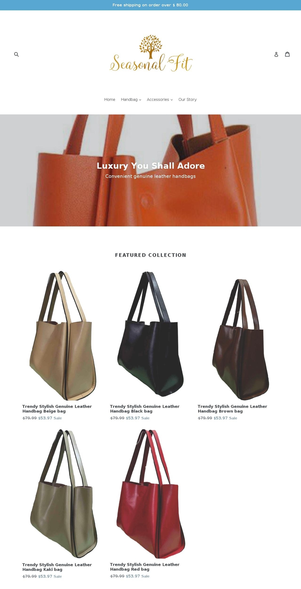 seasonalfit.com — Shopify storefront screenshot