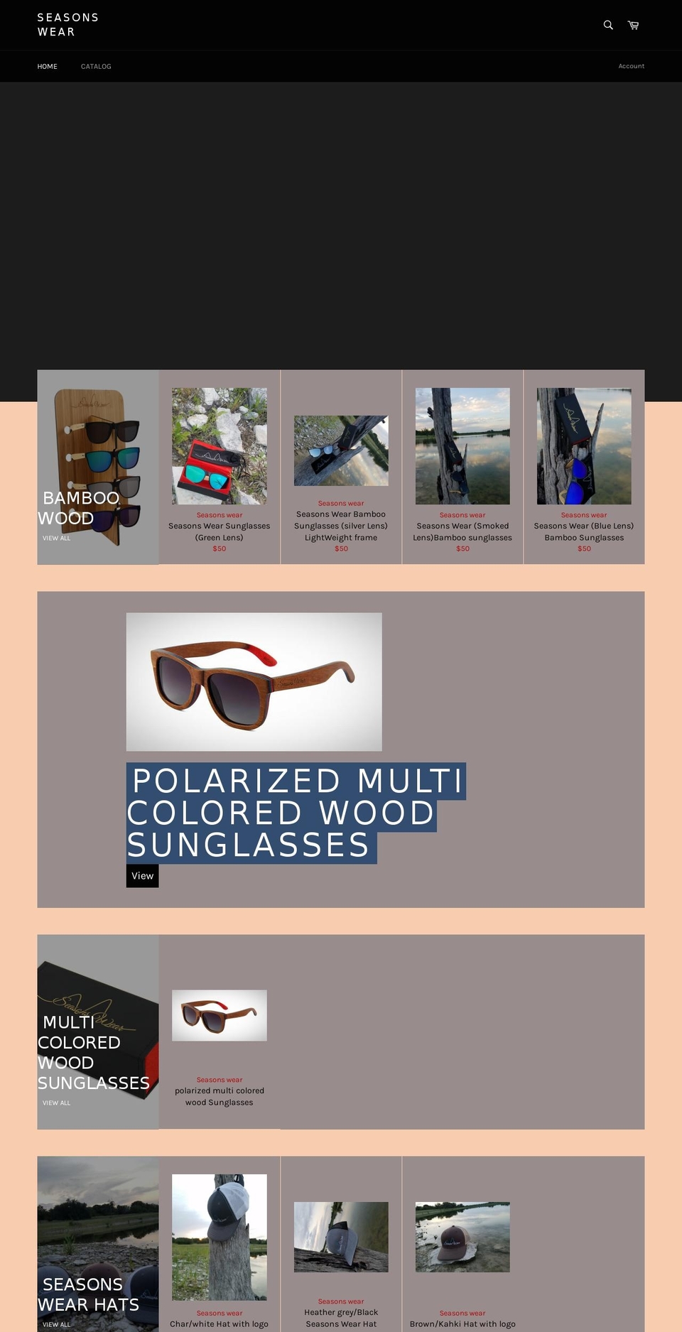 seasons-wear.com shopify website screenshot
