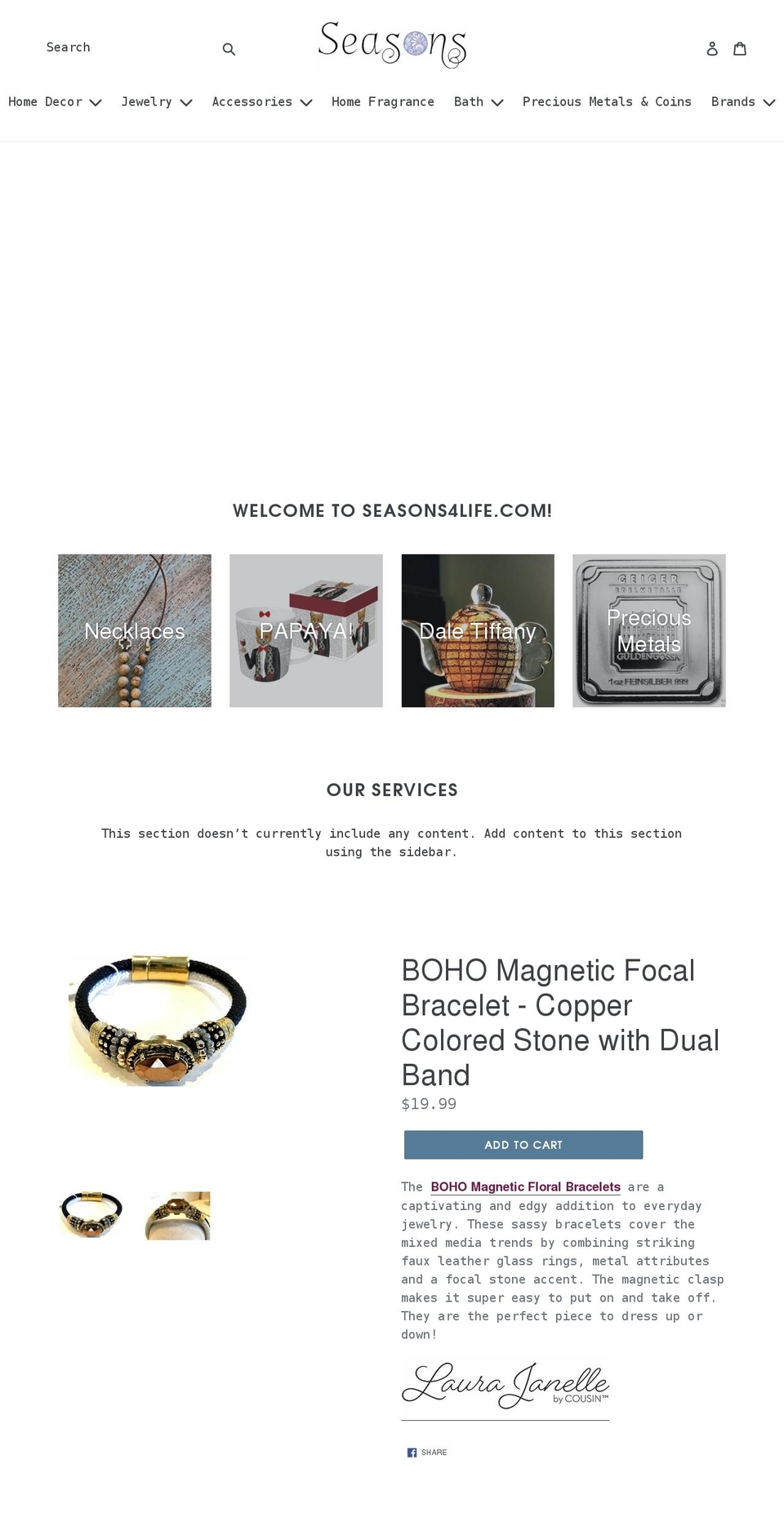 seasons4life.com — Shopify storefront screenshot
