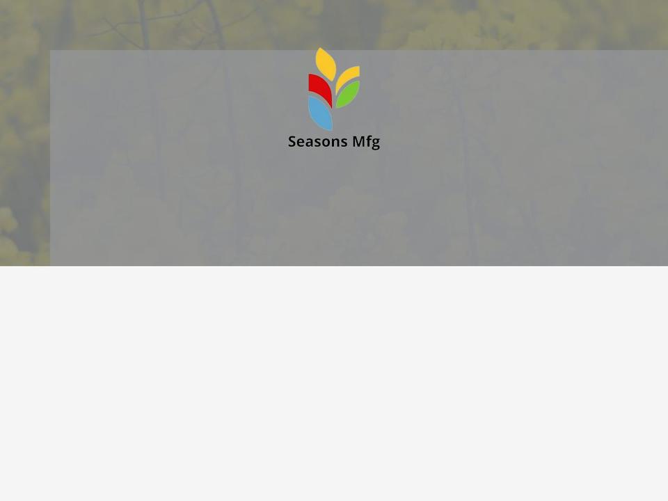 seasonsmfg.com — Shopify storefront screenshot