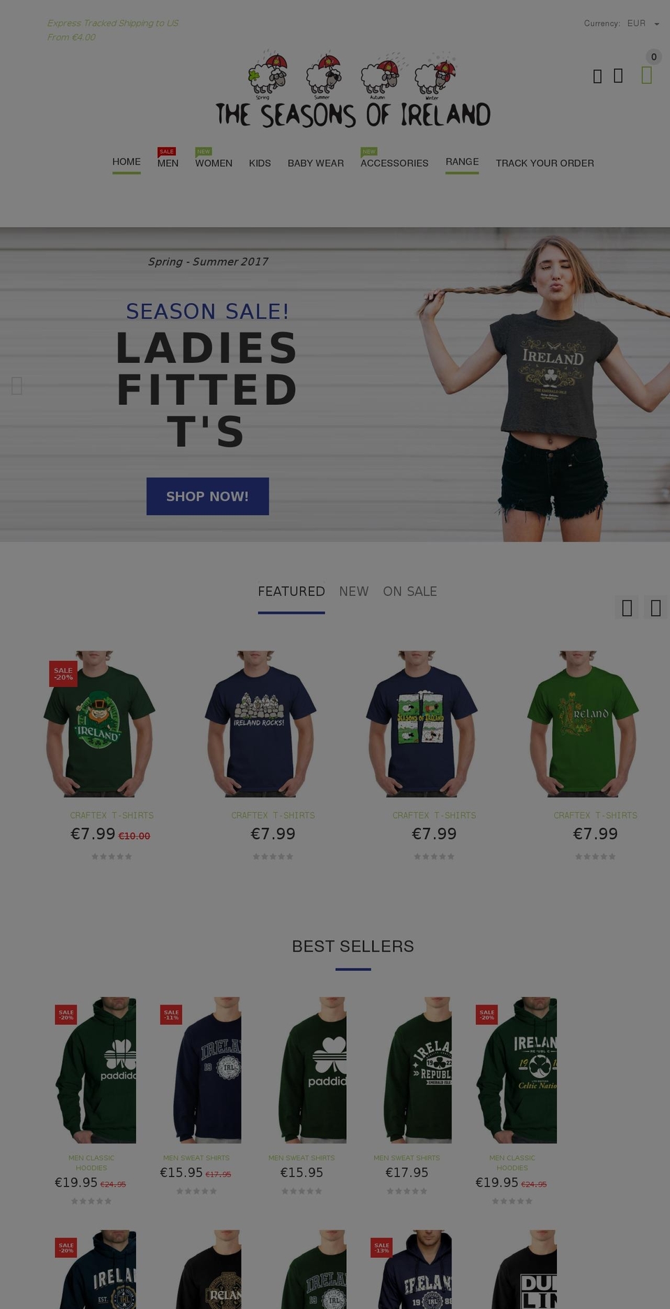 green Shopify theme site example seasonsofireland.myshopify.com