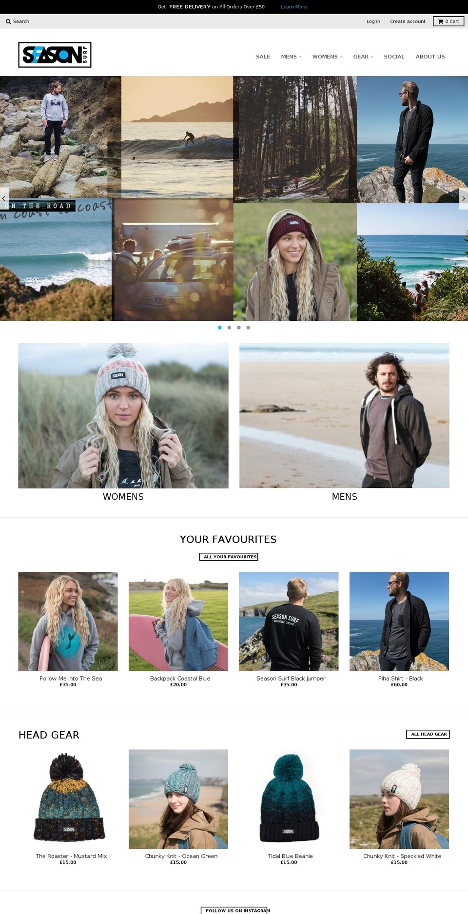 seasonsurf.com shopify website screenshot